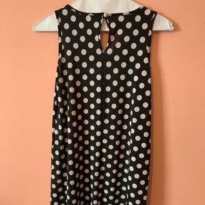 Black & white polka dot dress